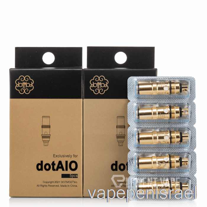 סלילי חלופי Vape Israel Dotmod Dotaio חד פעמי 1.2ohm סלילי קלפטון